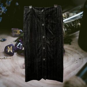 Worthington Black Striped Maxi Skirt